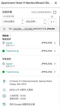 浪速區・ Apartment Hotel 11 Namba Minami Shinimamiya