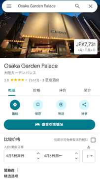 澱川區・ Osaka Garden Palace